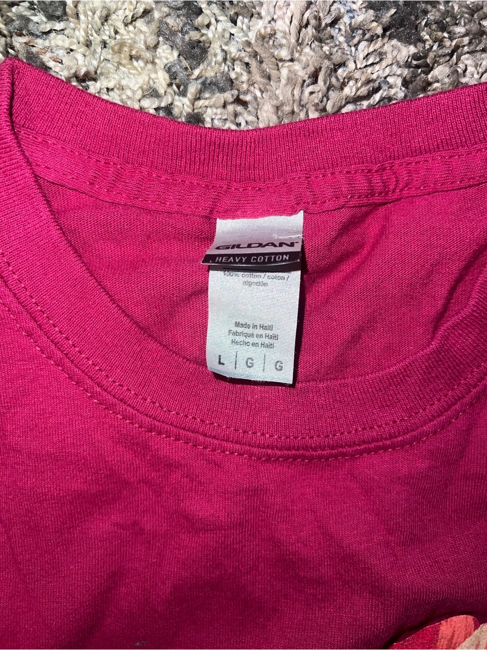 Gildan Women's Aloha Graphic Tees - Black & Fuchsia - Picture 5 of 6
